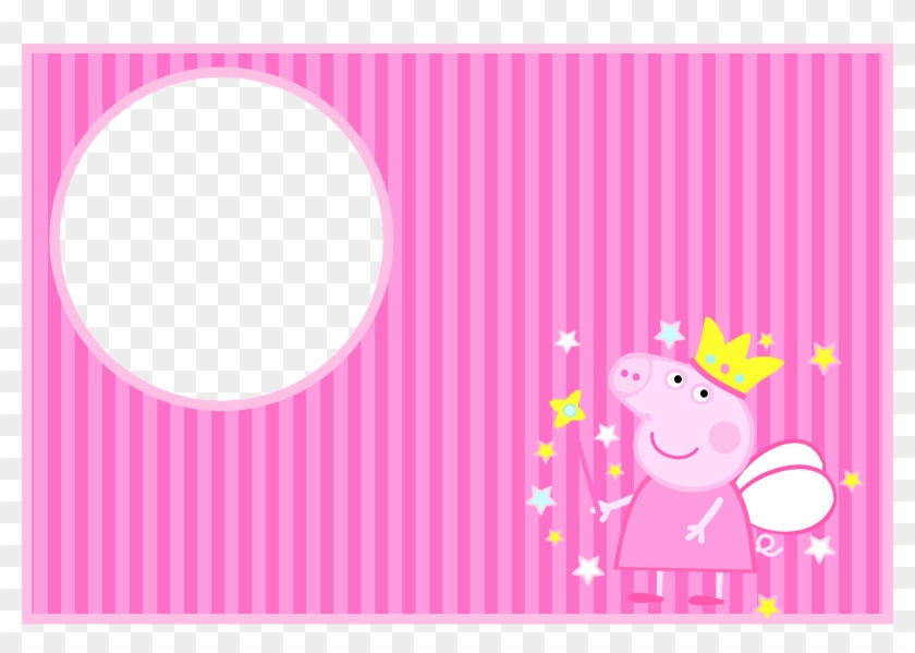 Free Peppa Pig Fairy Party Invitations - Pink Peppa Pig Background Clipart