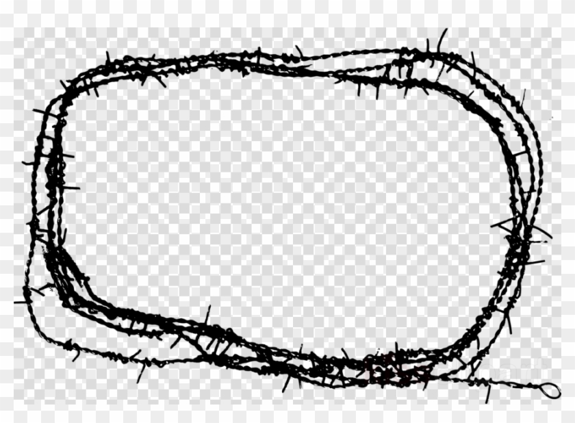 Barbed Wire Frame Png Clipart Barbed Wire - Play Button Png Transparent Background