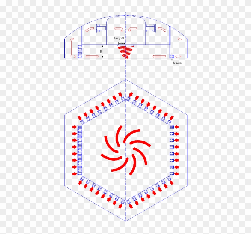 Design Concept Of Tornado Vortex Generation In Windeee - Vector Graphics Clipart