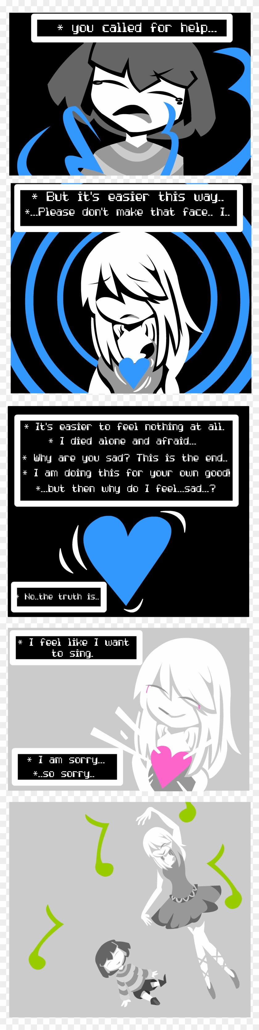 Undertale *warning* There Are Some Spoilers - Undertale Frisk Death Comic Clipart