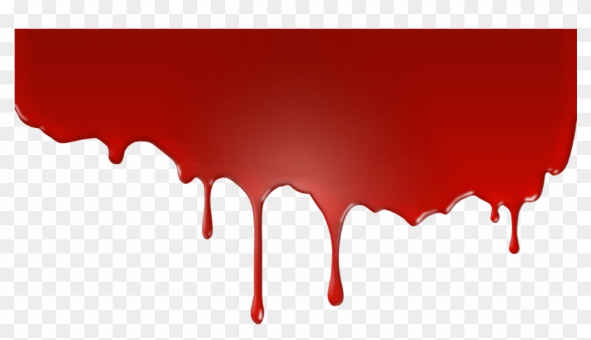 Halloween Party Band Blood Drip - Animated Blood Clipart