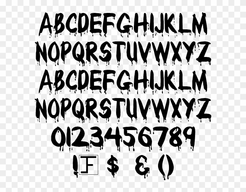 Download Bloody Freaky Horror All Caps Example - Chinatown Clipart