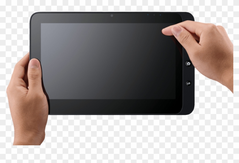 Free Png Download Hand Holding Tablet Png Images Background - Tablet With Hand Png Clipart #522835