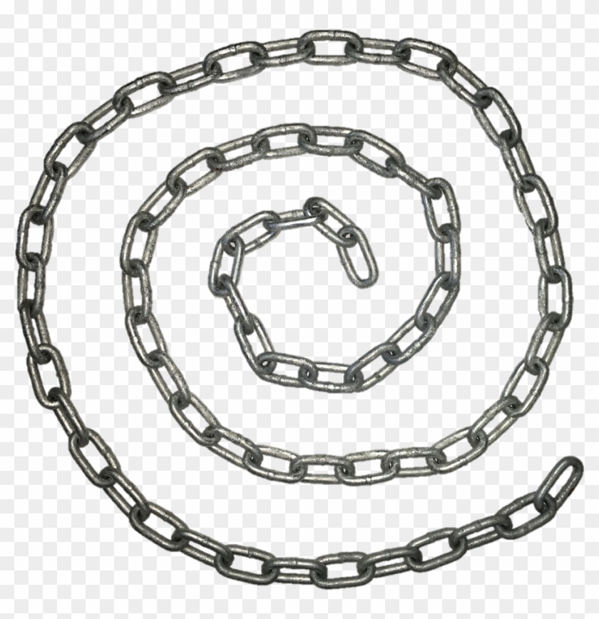 1/4 X 80" Galvanized Chains - Old Smith Long Belt And Wesson Cuff Clipart #522862