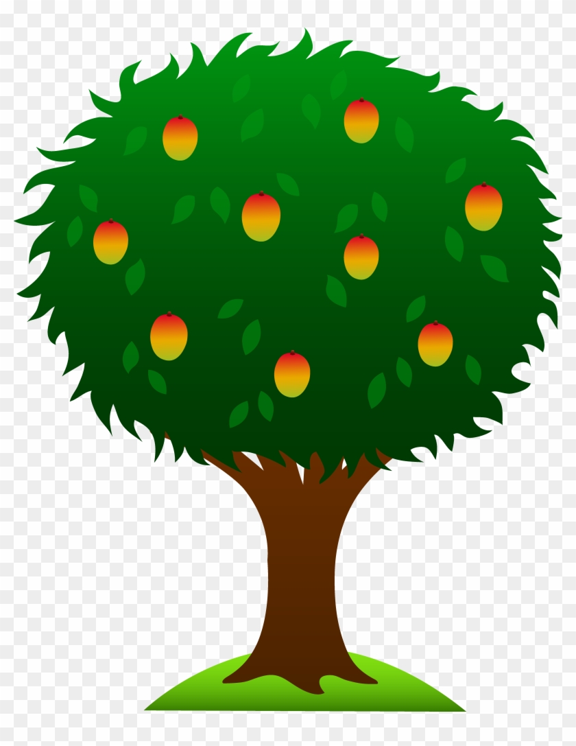 Free Download Fruit Tree Panda Free Images - Mango Tree Clip Art - Png Download