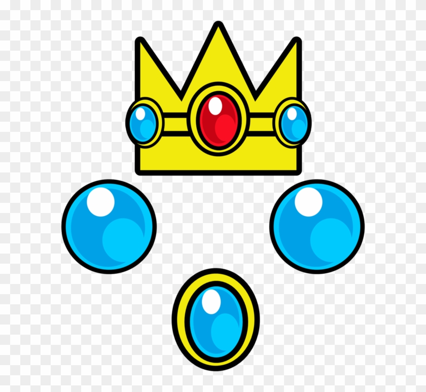 Princess Peach Clipart Crown - Princess Peach Crown Drawing - Png Download