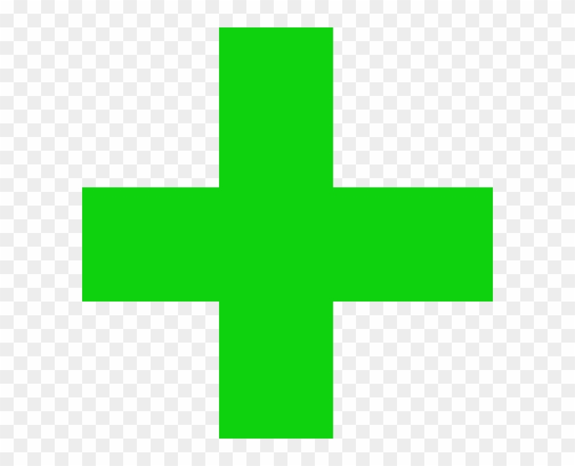 Small Green Plus Sign Clip Art - Transparent Background Green Plus Sign - Png Download