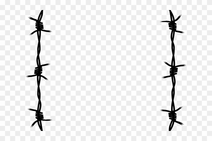 Barbed Wire Clipart Concertina Wire - Line Clip Art Barbed Wire Transparent - Png Download