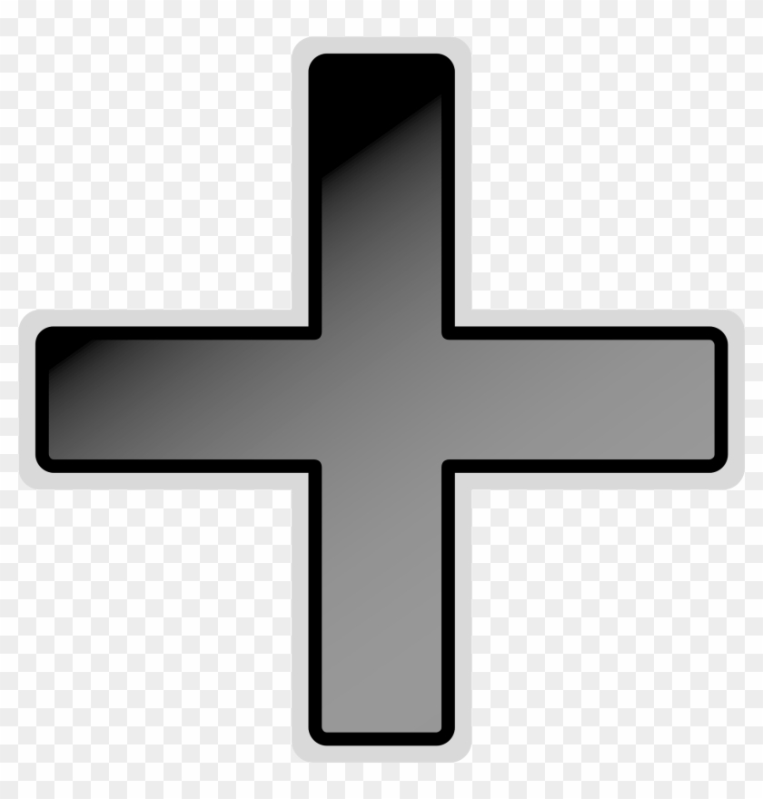 Computer Icons Plus And Minus Signs Symbol Download - Plus Sign Clipart Black And White - Png Download
