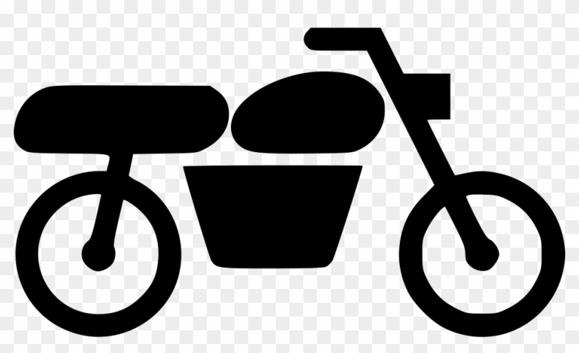 Motorcycle Png Icon - Motorcycle Icon Png White Clipart #523629