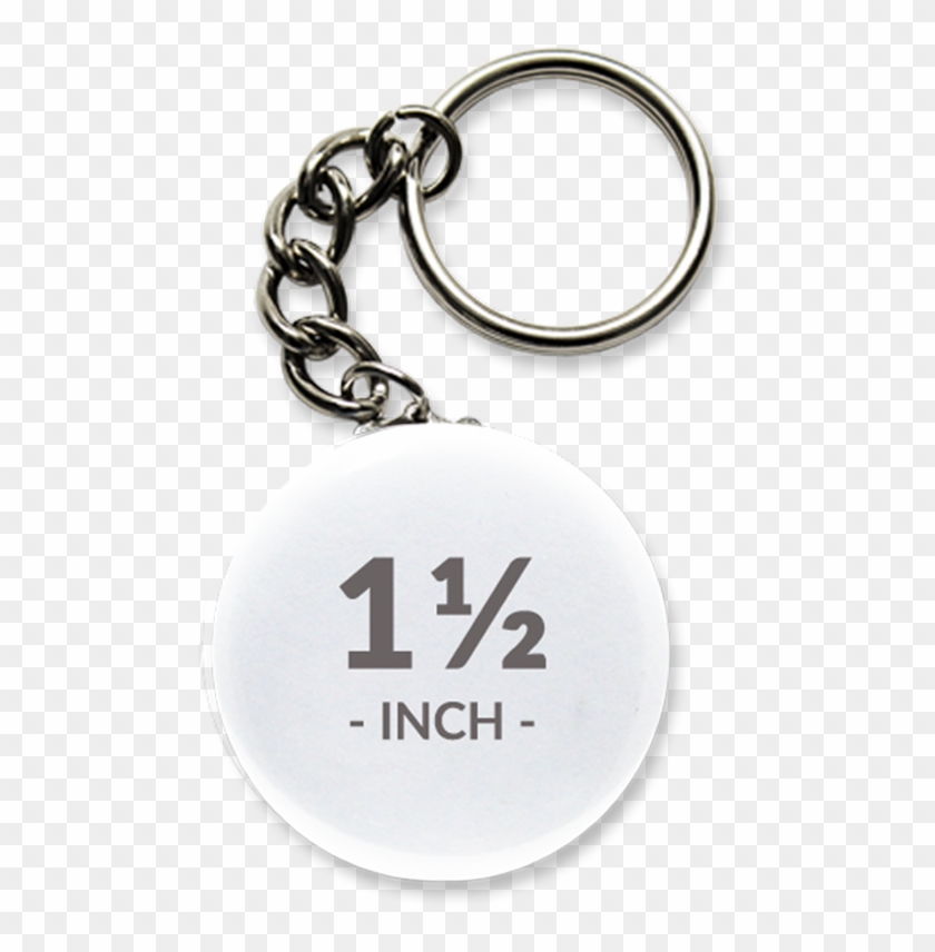1 1/2 Inch Round Key Chain Buttons - Round Keychain Mockup Free Clipart