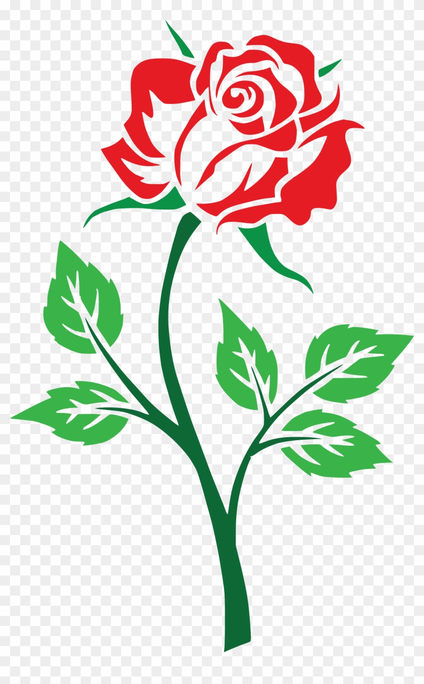 Red Rose Png - Black And White Rose Png Clipart #523827