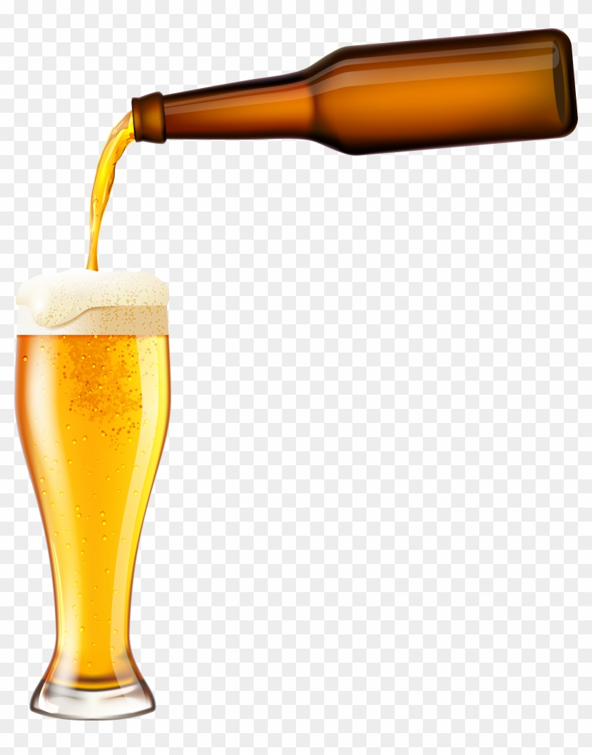 Beer Png Clip Art - Beer Bottle Glass Png Transparent Png #523831