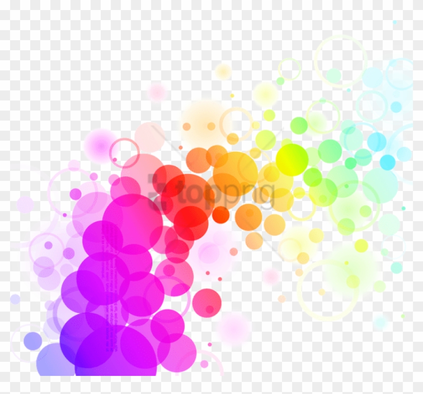 Abstract Colors Png File - Abstract Colorful Dots Background Clipart #524112