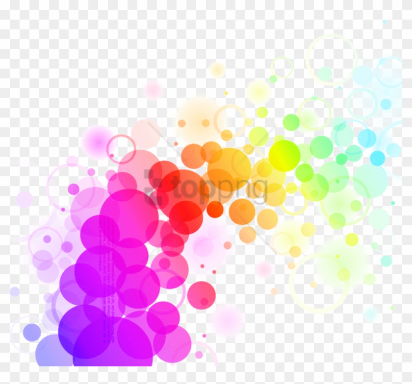 Abstract Colors Png File - Abstract Colorful Dots Background Clipart