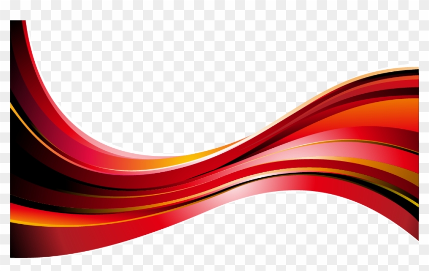 950 X 557 19 - Red Abstract Line Png Clipart