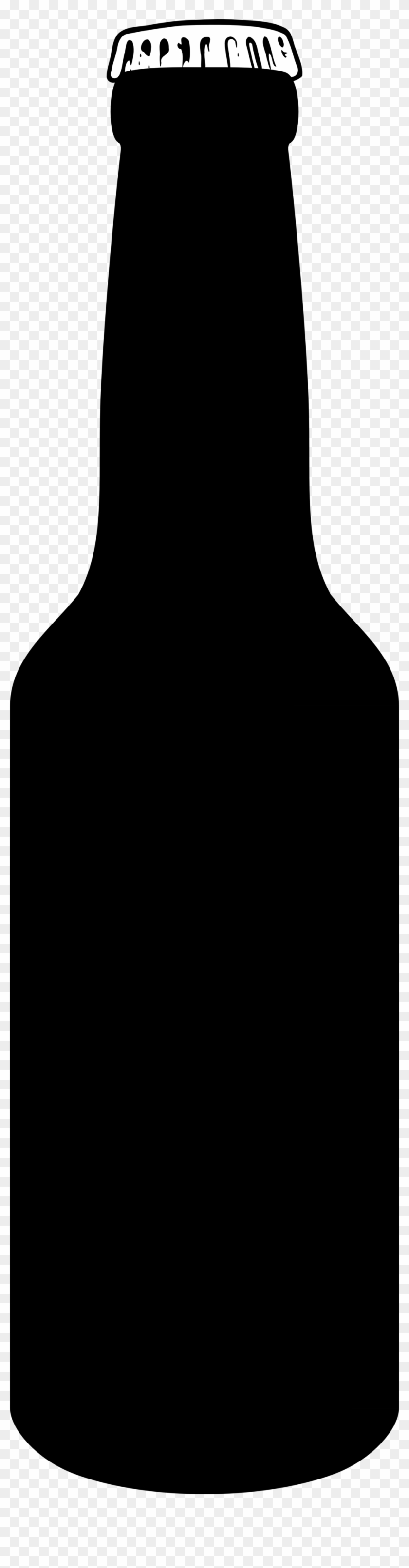 Png Black And White Library Beer Bottle Clipart - Transparent Background Beer Bottle Clipart