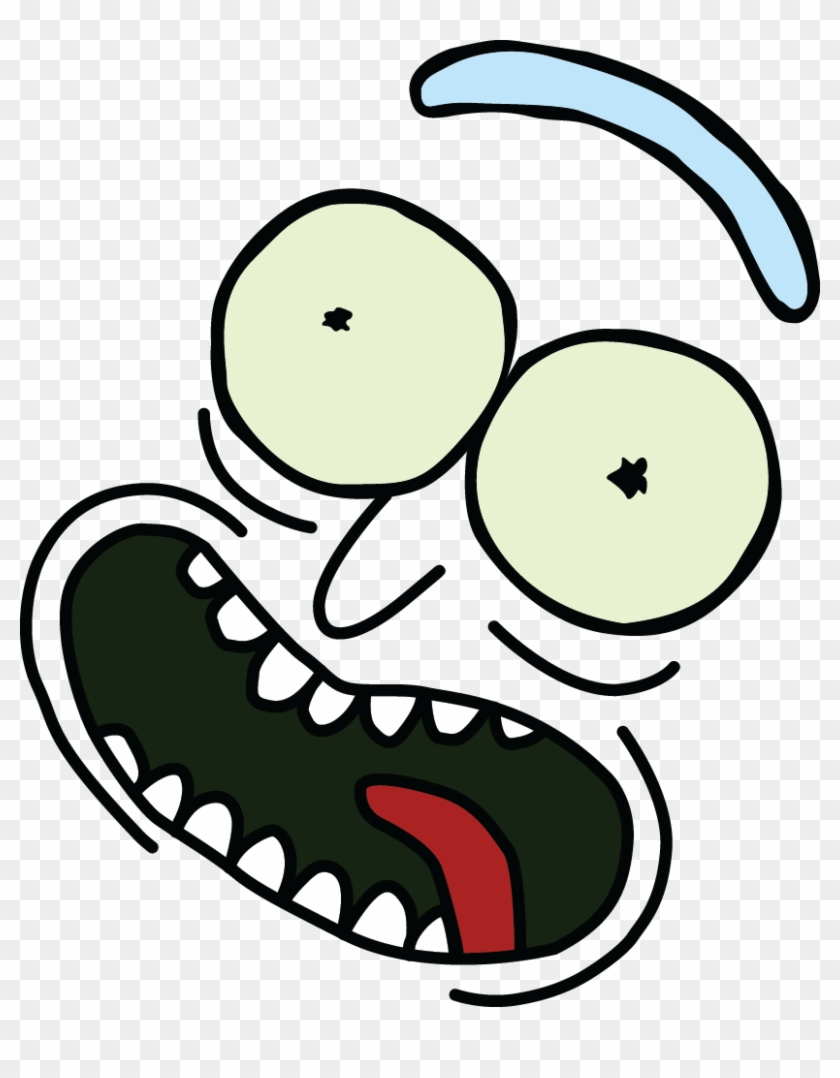 Pickle Rick Face Png Clipart #525124