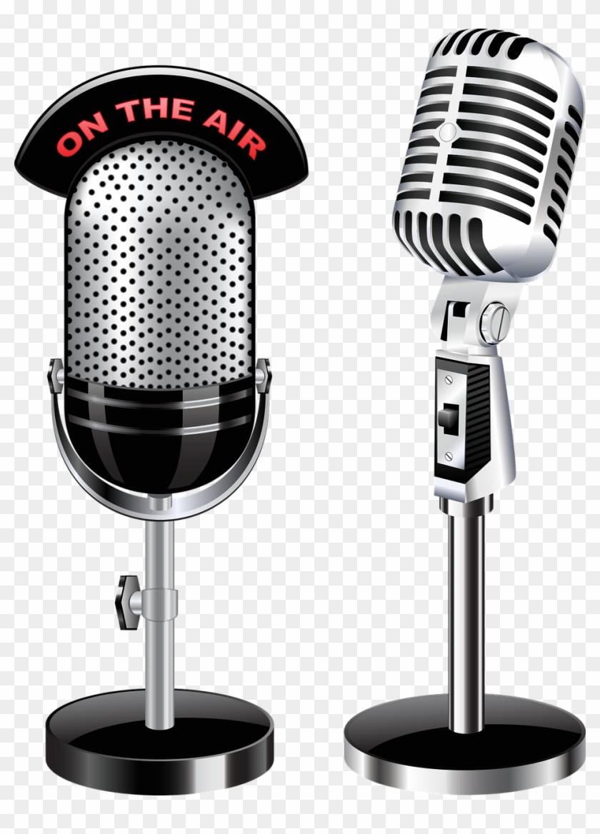 Microfone De Radio Png - Transparent Background Microphone Png Clipart #525574
