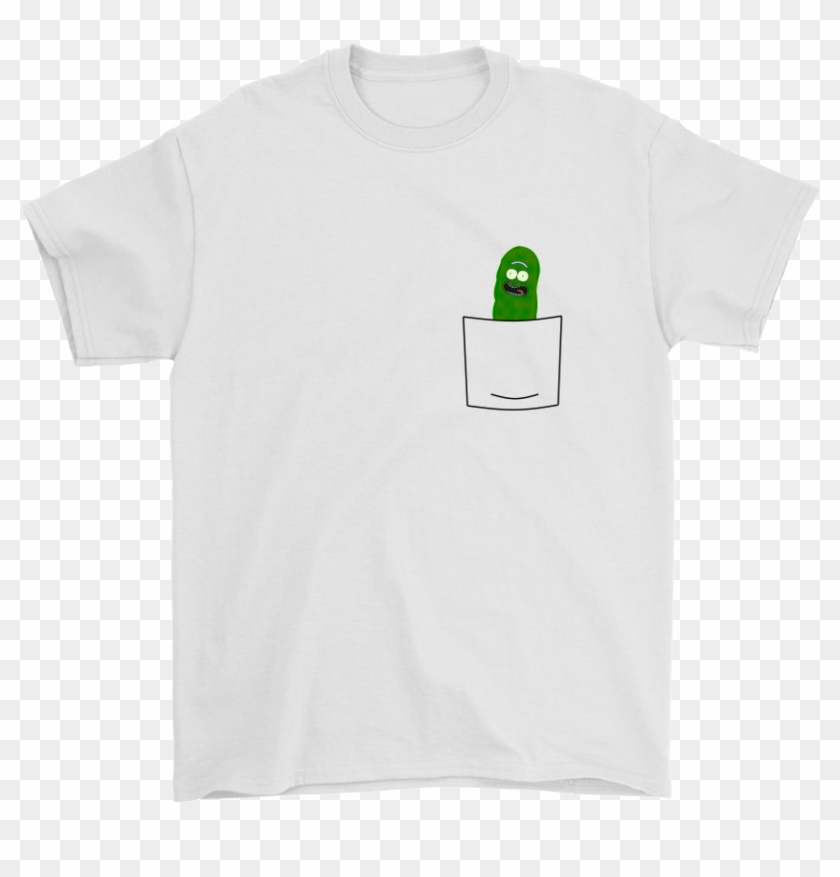 Pickle Rick - Embroider T Shirt With Flower Clipart #525940