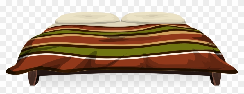 Couch Bed Pillow Table Furniture - Illustration Clipart