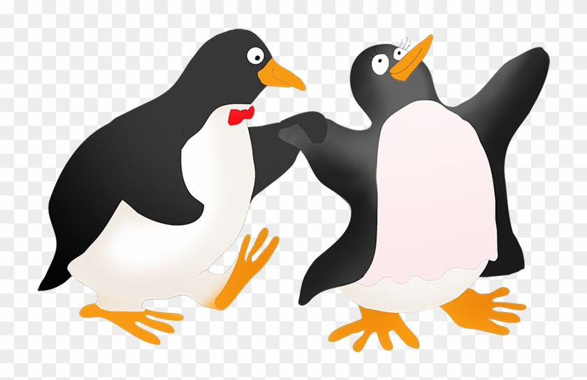 Clip Black And White Library Funny Penguin Clip Art - Adã©lie Penguin - Png Download