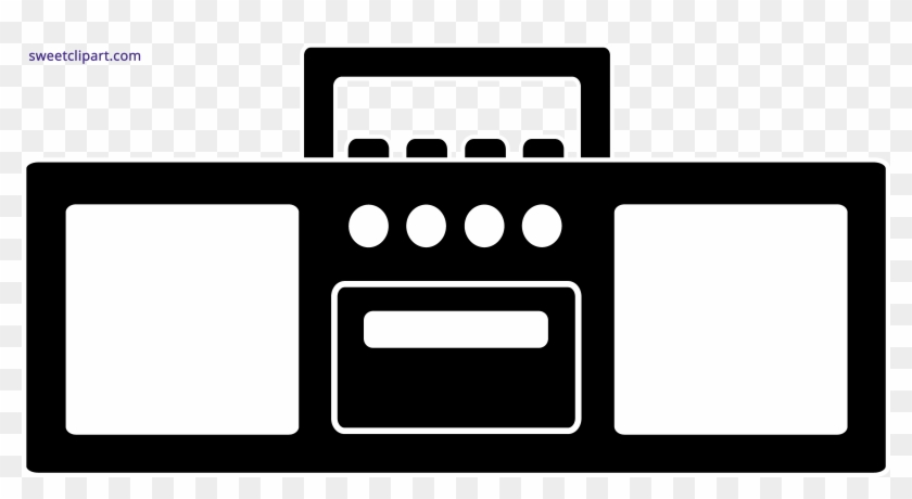 Radio Clipart Tumblr Transparent - Silhouette Radio Clipart - Png Download