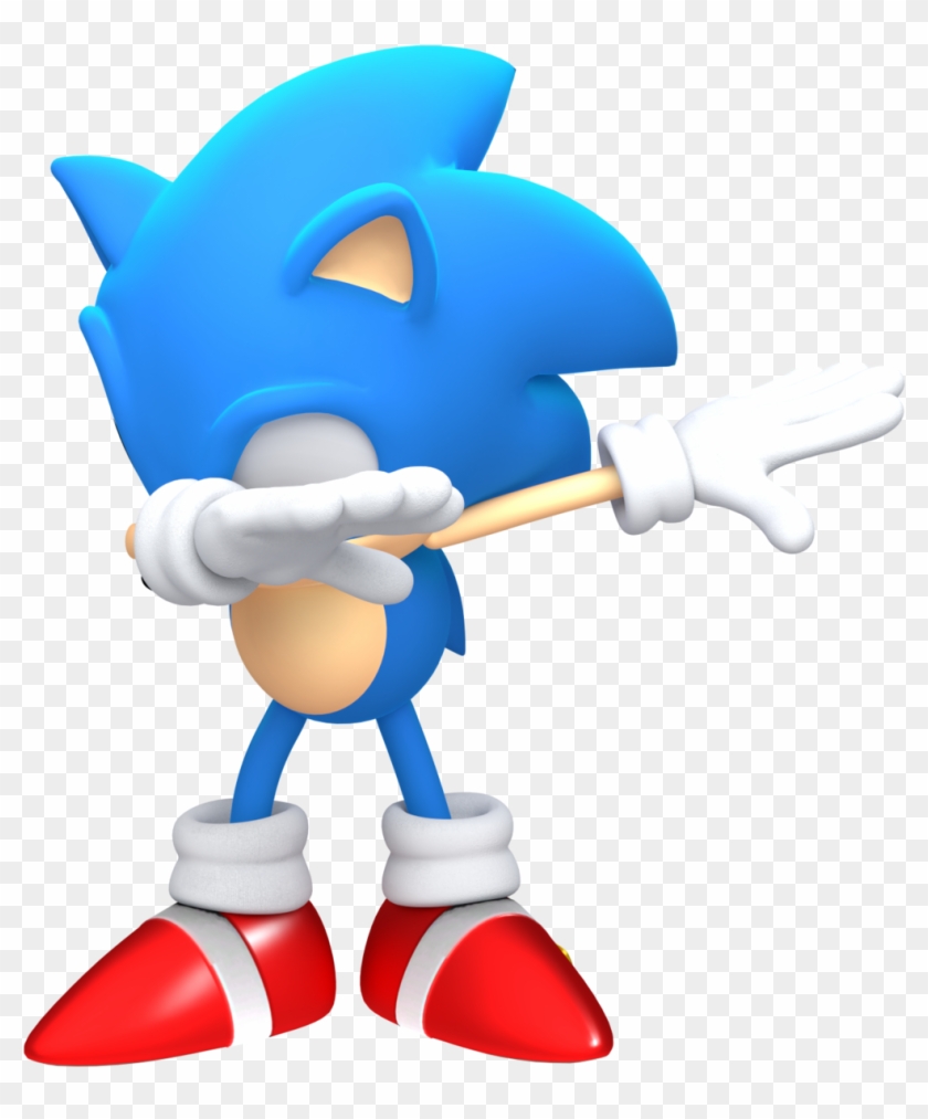 Smallsonicdab Discord Emoji - Sonic The Hedgehog Dabbing Clipart #526446