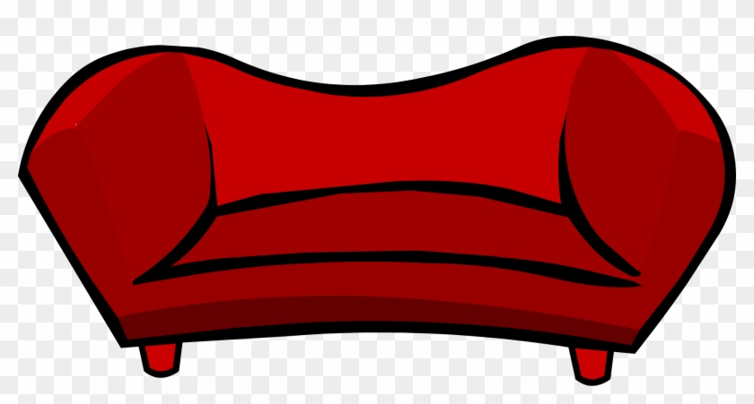 Sofa Clipart Red Couch - Club Penguin White Couch Sprite 004 - Png Download #526472