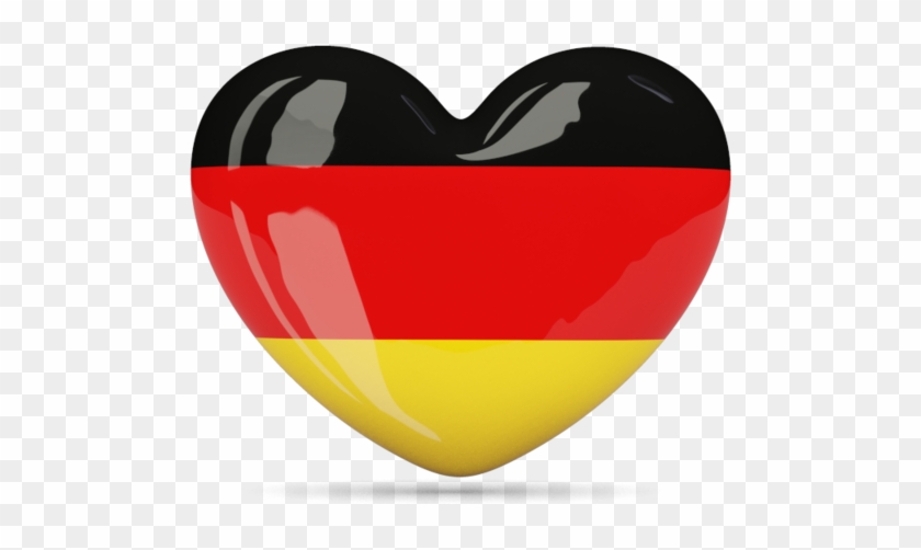 Germany Flag Heart Icon - German Heart Clipart #526504