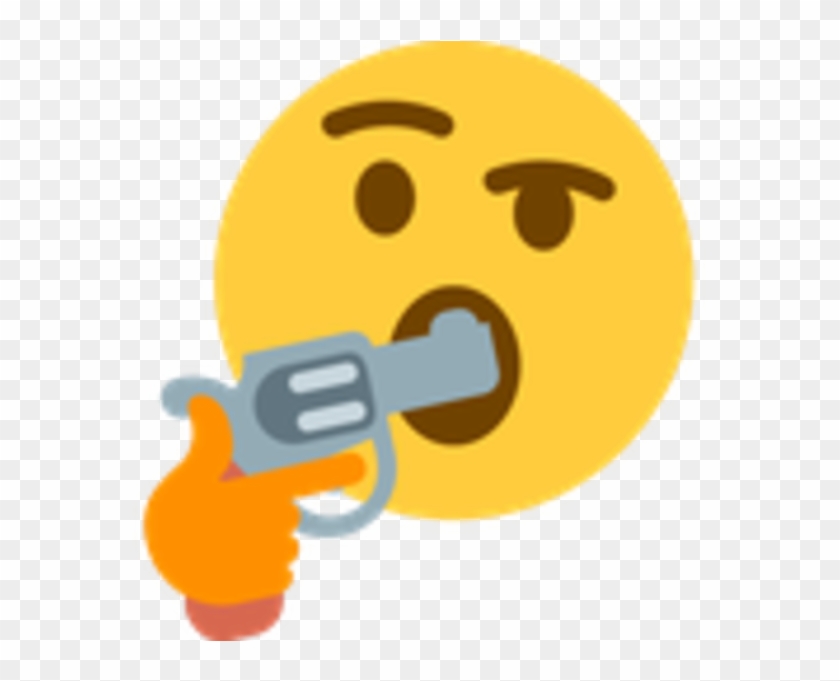 Buy High-quality Revolvers From O - Thinking Emoji With Gun Clipart #526602