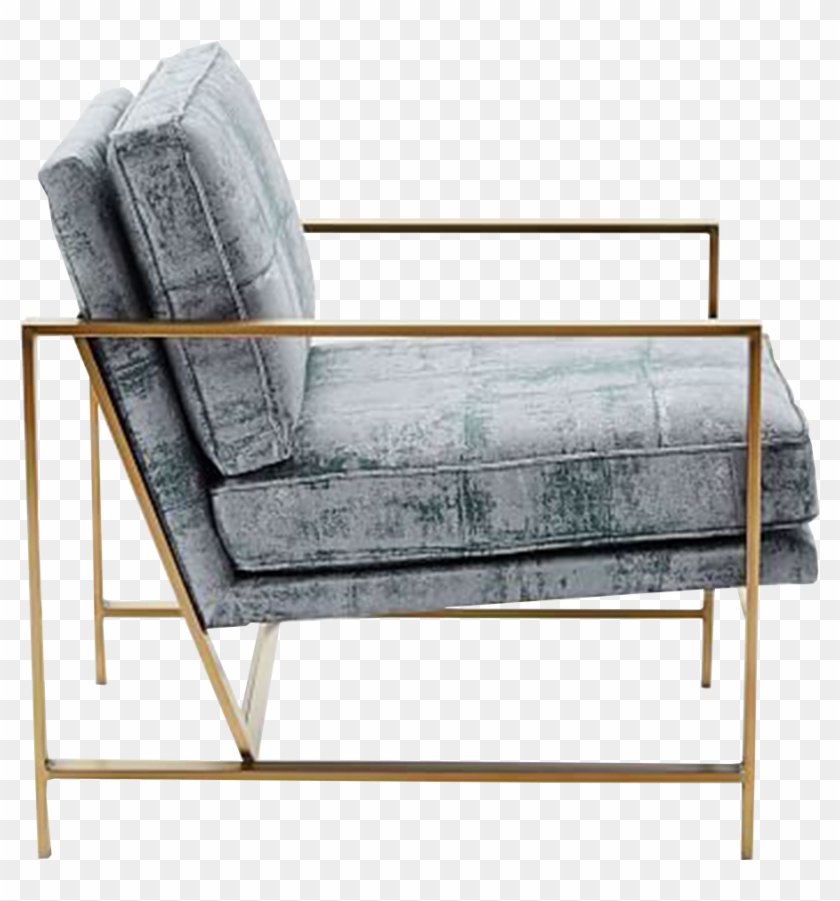 Grey Single Seater Couch - Chair Clipart