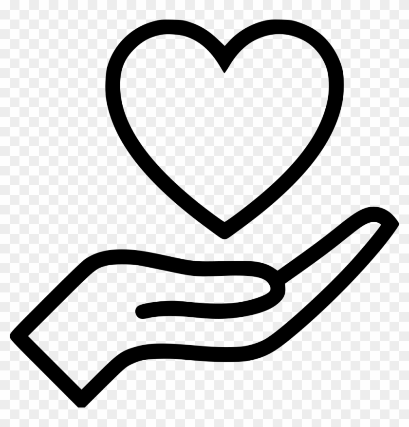 Png File Svg - Hand Heart Icon Clipart