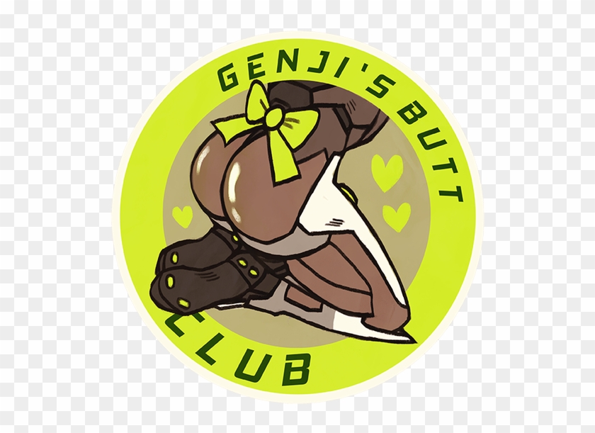 Be Sure To Join The Club - Overwatch Genji Butt Clipart #526815