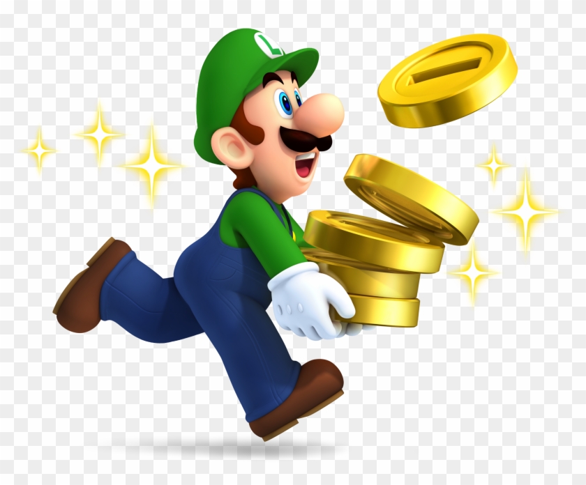 Luigi Clipart Coin - Super Mario Free Png Transparent Png #527047