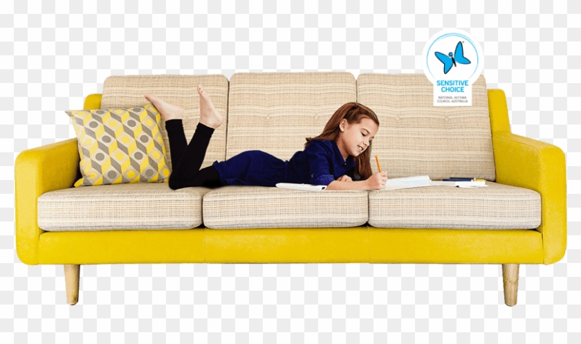 Slide Girl Couch - Studio Couch Clipart