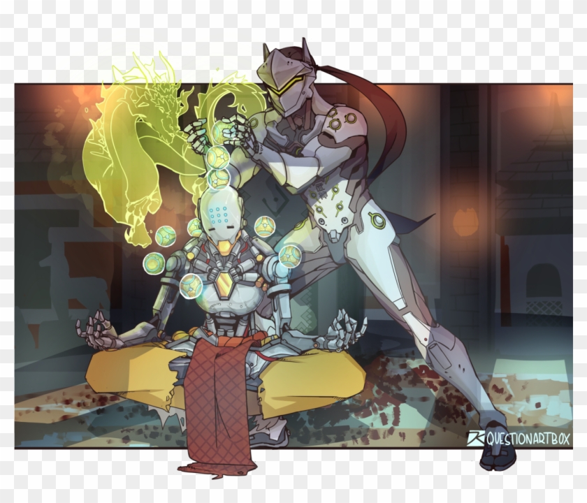 “what A Mischievous Student Of Mine ” Genji Certainly - Genji Zenyatta Art Clipart