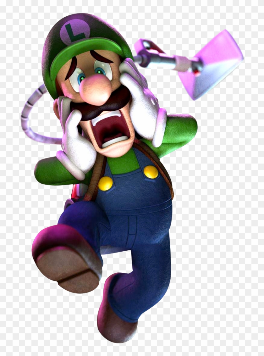 Luigi Clipart Scared - Luigi's Mansion Dark Moon Luigi - Png Download
