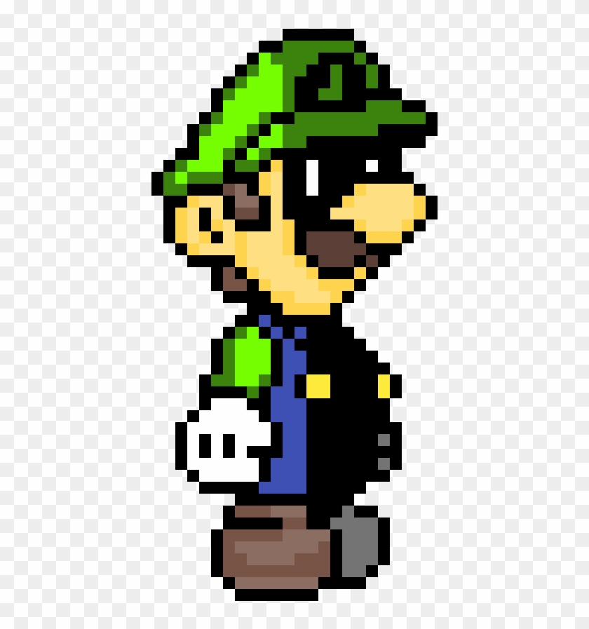 Pixel Art Mario Peach Toad Et Luigi - Paper Mario Pixel Art Clipart