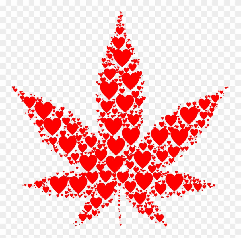 Cannabis Tea Drug Leaf Christmas Tree - Cannabis Clipart #527827