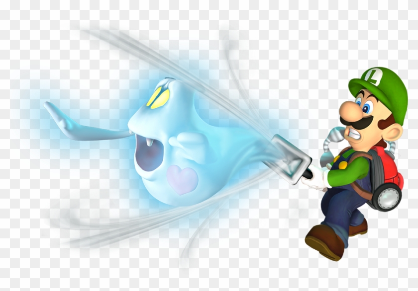 Luigi Heart Ghost - Luigi Luigi's Mansion Clipart #527889