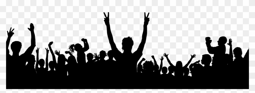 Transform Dj - People At A Concert Silhouette Clipart Transparent - Png Download