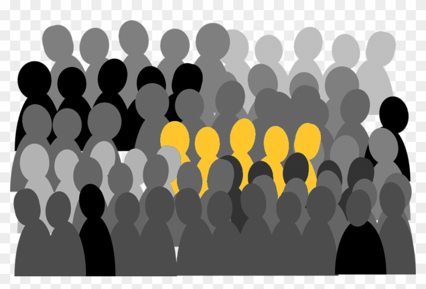 Much Like Similar Audiences Targeting On Adwords, A - Transparent Crowd Of People Clipart #528303