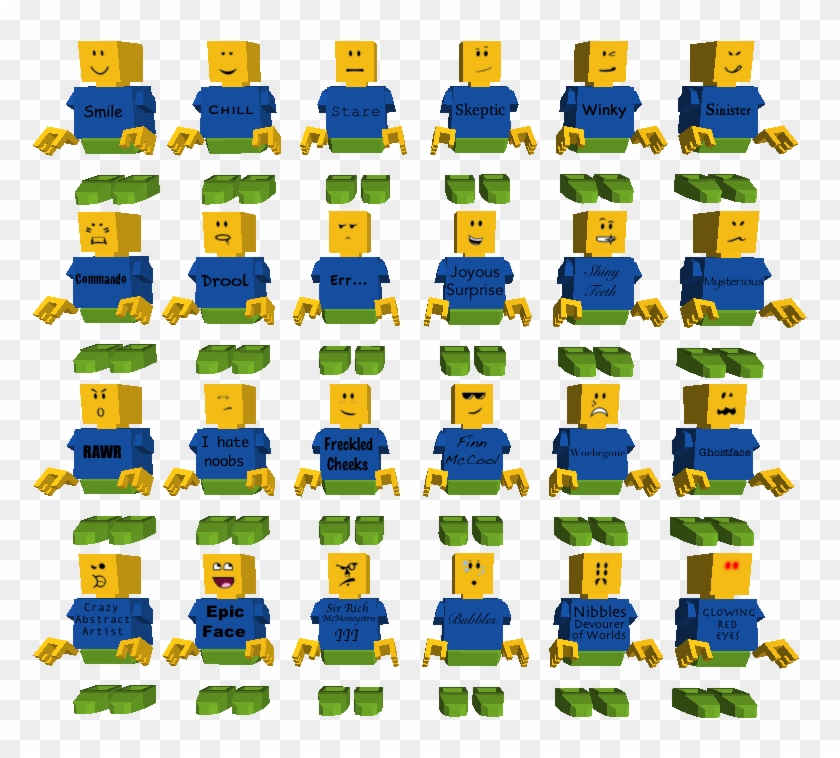 And The Final Face, That Is Actually A Face On Roblox, Clipart