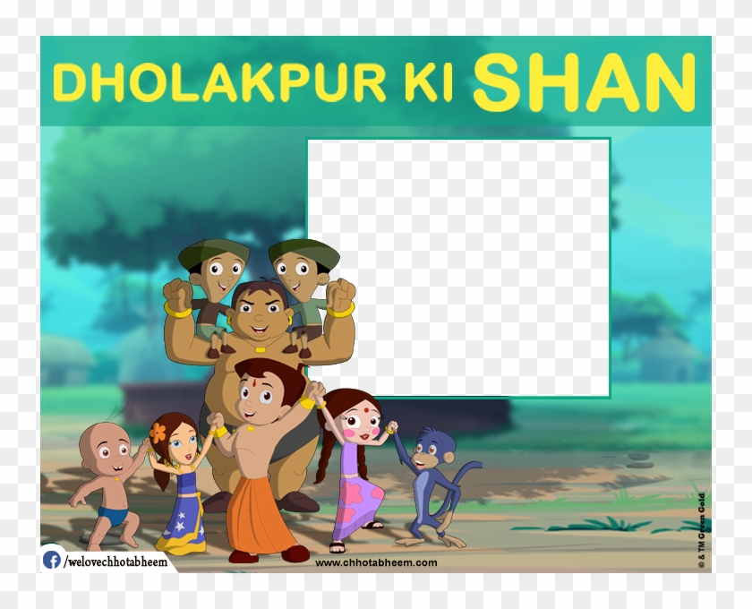 Chhota Bheem Photobooth - Chota Bheem Photo Frame Clipart