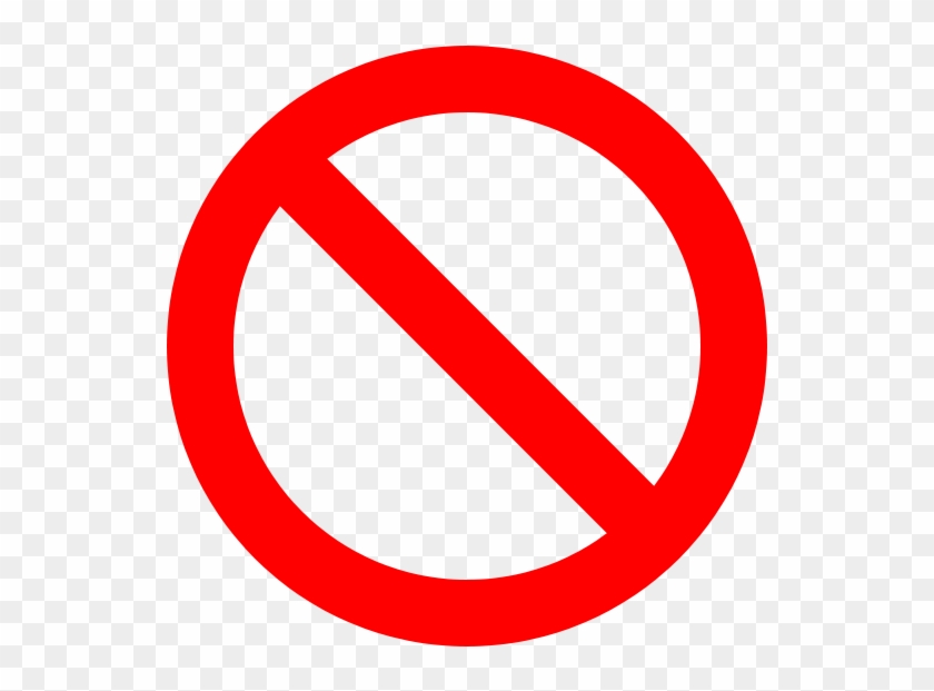 No-sign - Blocked Sign Png Clipart #528591