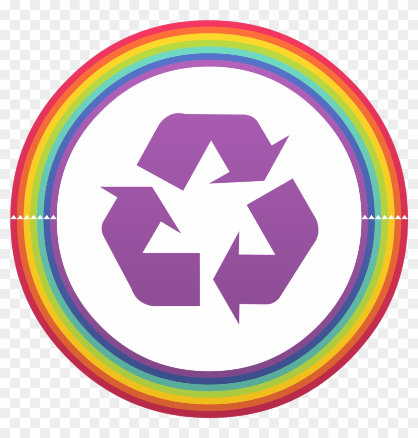 Zero Waste Symbol No Text - Recycling Paper And Plastic Clipart #529099