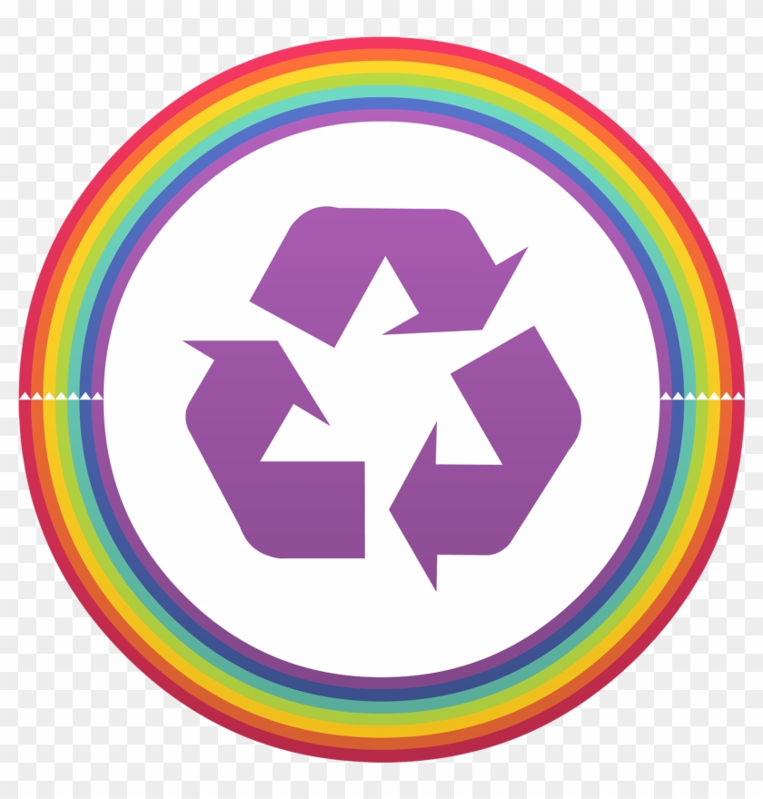Zero Waste Symbol No Text - Recycling Paper And Plastic Clipart #529099