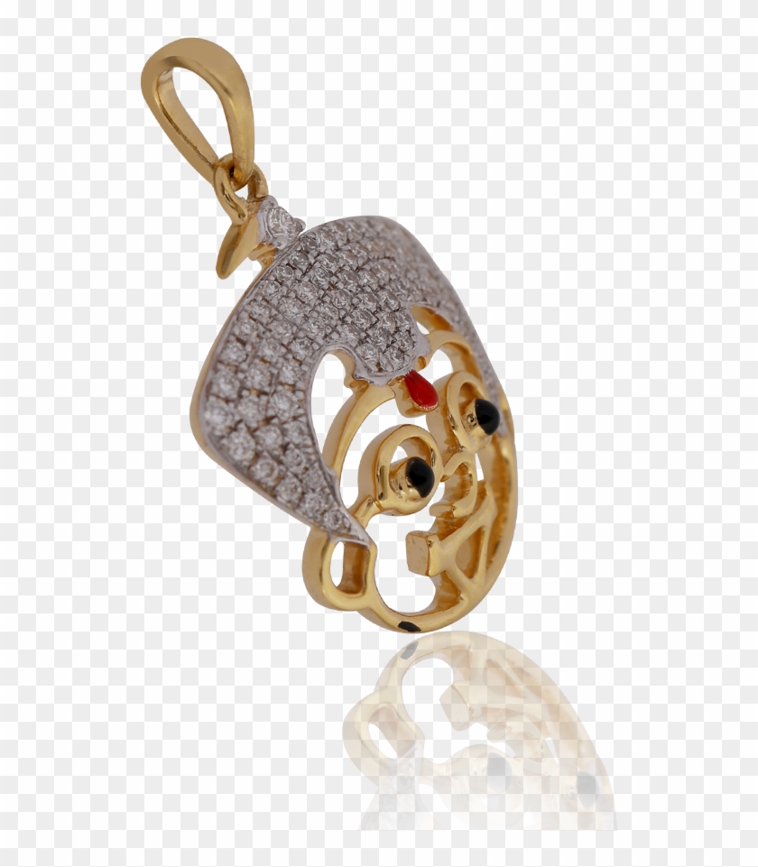 Cute Chota Bheem Gold Pendant - Locket Clipart
