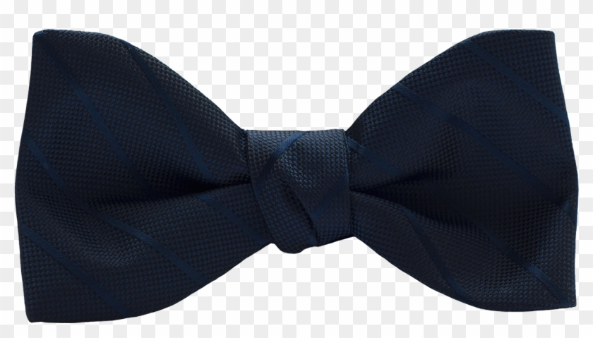 Modern Solid Dark Navy Bow Tie - Dark Navy Bow Tie Clipart